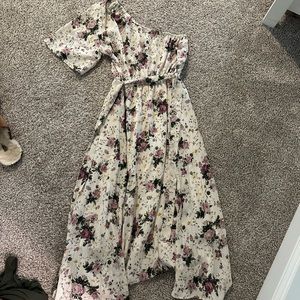 Shein floral one shoulder dress - medium
